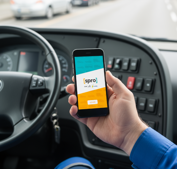 Mobil dins l'autobús