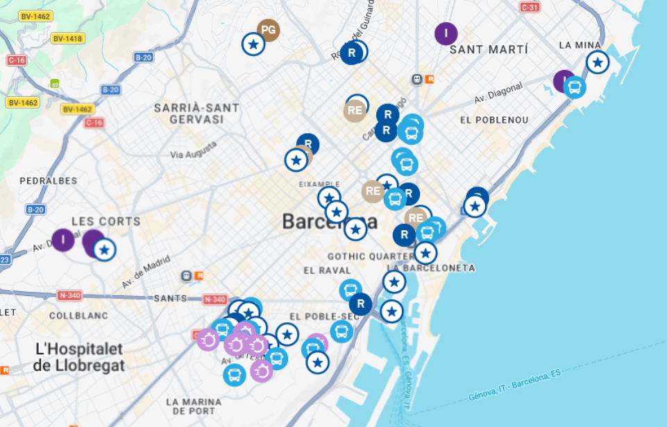 Mapa Zona Bus